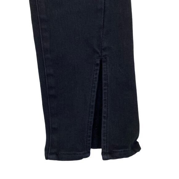 Pistola Teagan High Rise Twisted Jeans Womens Sz 27 Vinyl Black Slim Straight - Picture 7 of 12